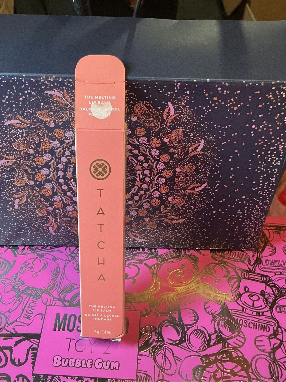 Tatcha Melting Lip Balm in Rose-Pink with Gold Accents